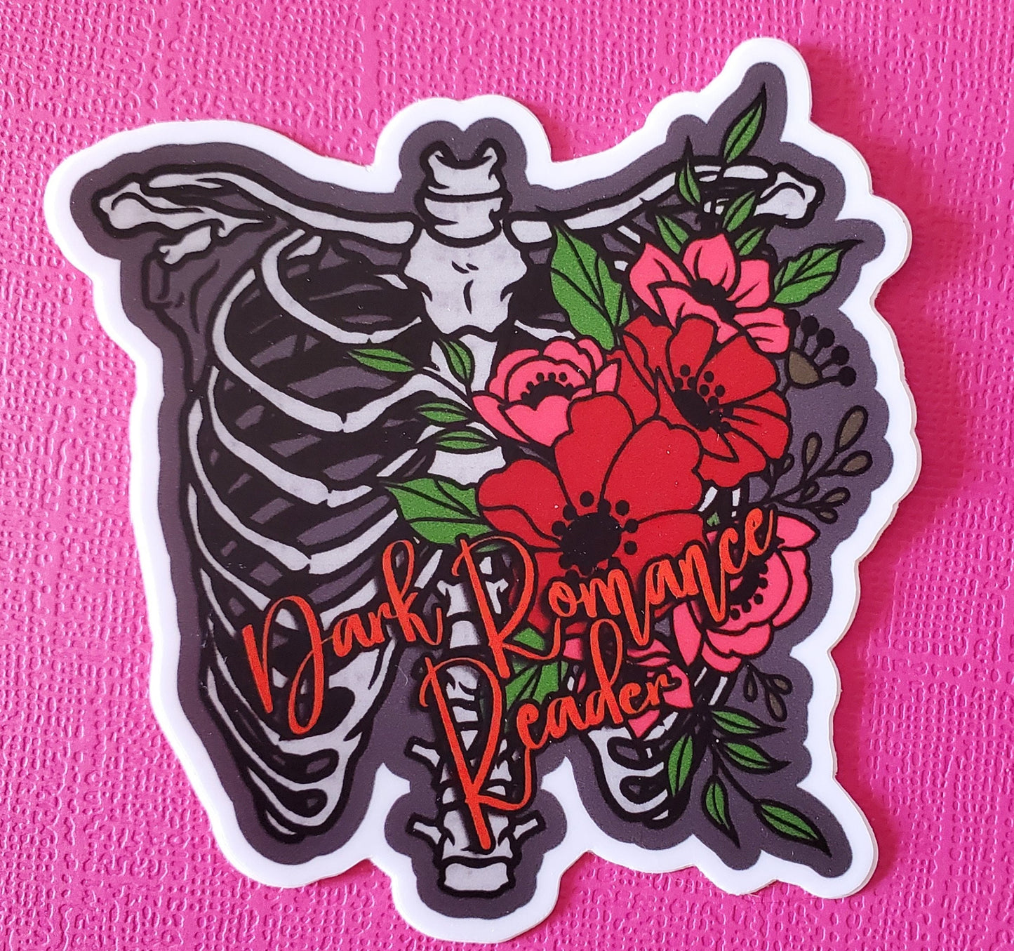 Dark Romance Reader Vinyl Sticker