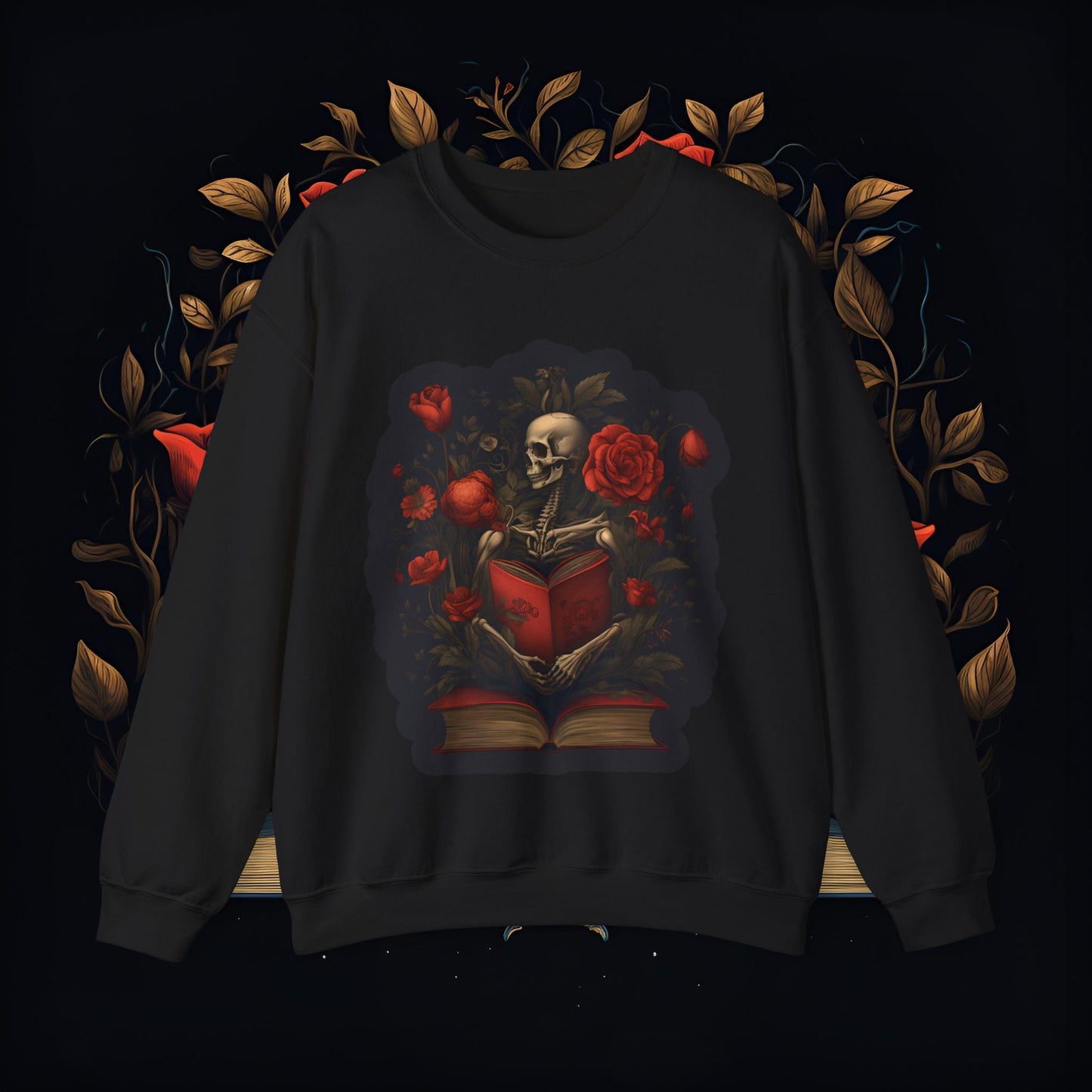 Dark Fairy Tale Reader™ Crewneck Sweatshirt - Comfortable Unisex Heavy Blend