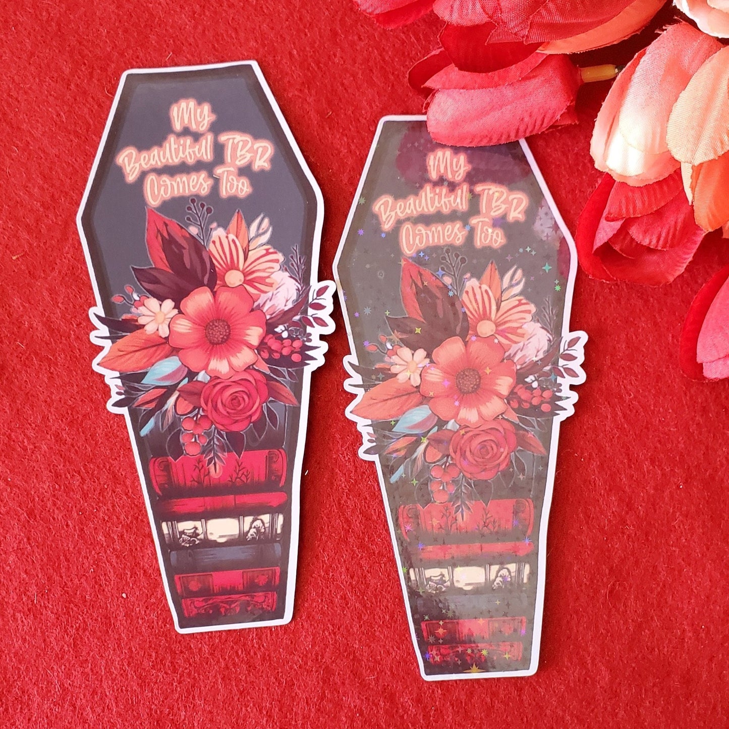 Coffin TBR Laminated Bookmark