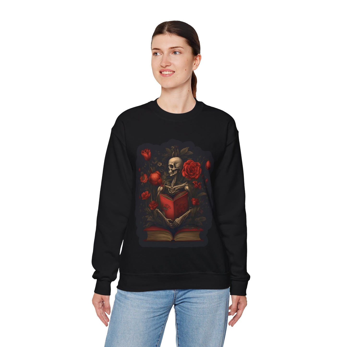 Dark Fairy Tale Reader™ Crewneck Sweatshirt - Comfortable Unisex Heavy Blend