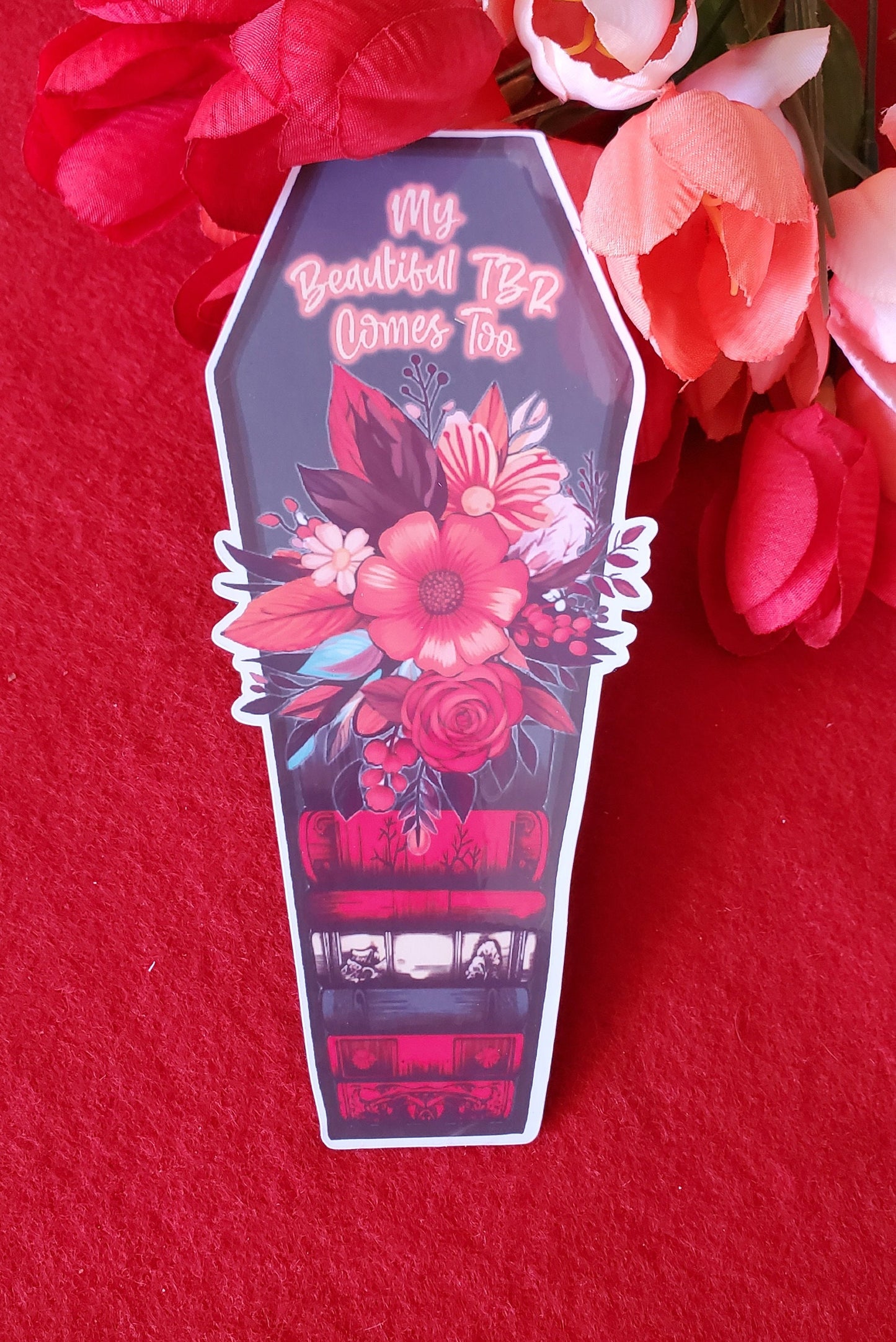 Coffin TBR Laminated Bookmark