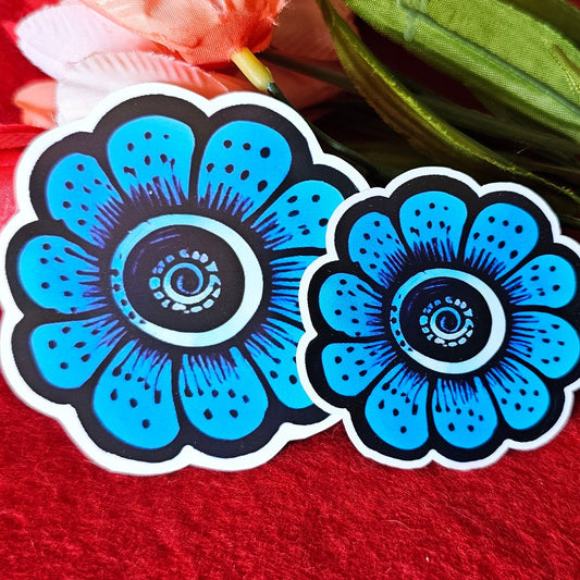 Evil Eye Flower Vinyl Sticker