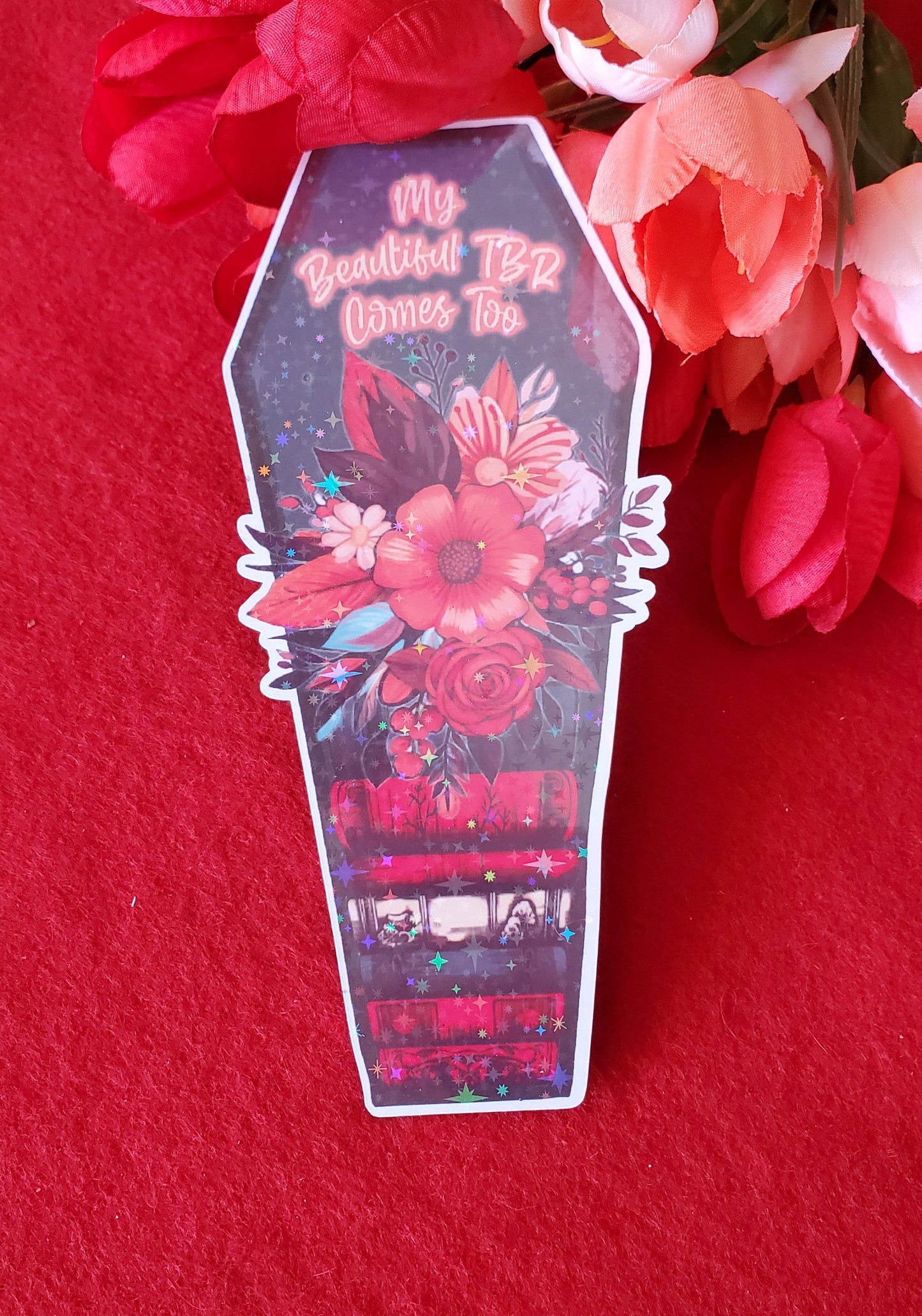 Coffin TBR Laminated Bookmark