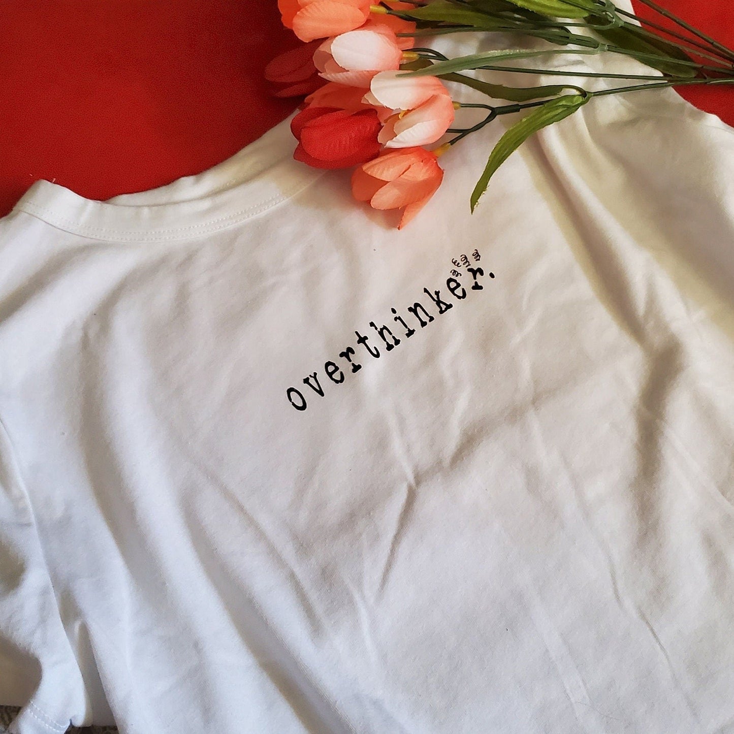 BOOKISH REFURB: Overthinker Crop Top Size XL