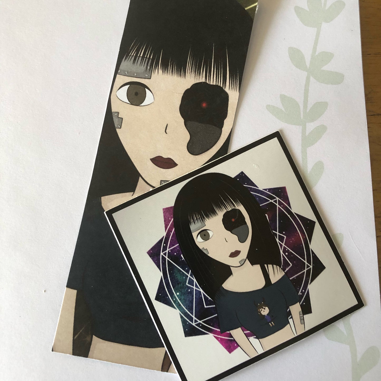 Borg Girl Vinyl Sticker & Patch Set