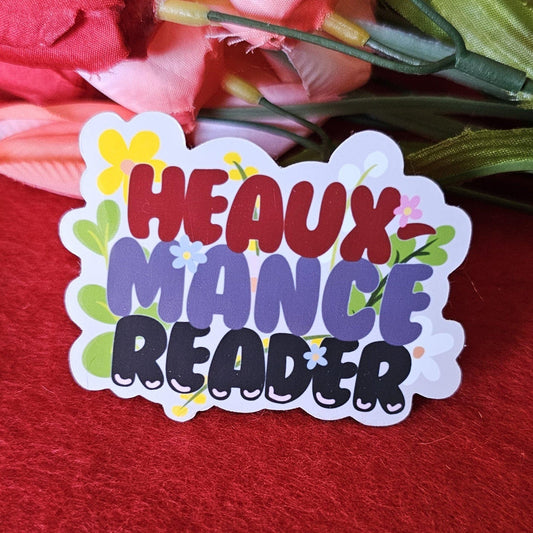 Heaux-Mance Reader Vinyl Sticker