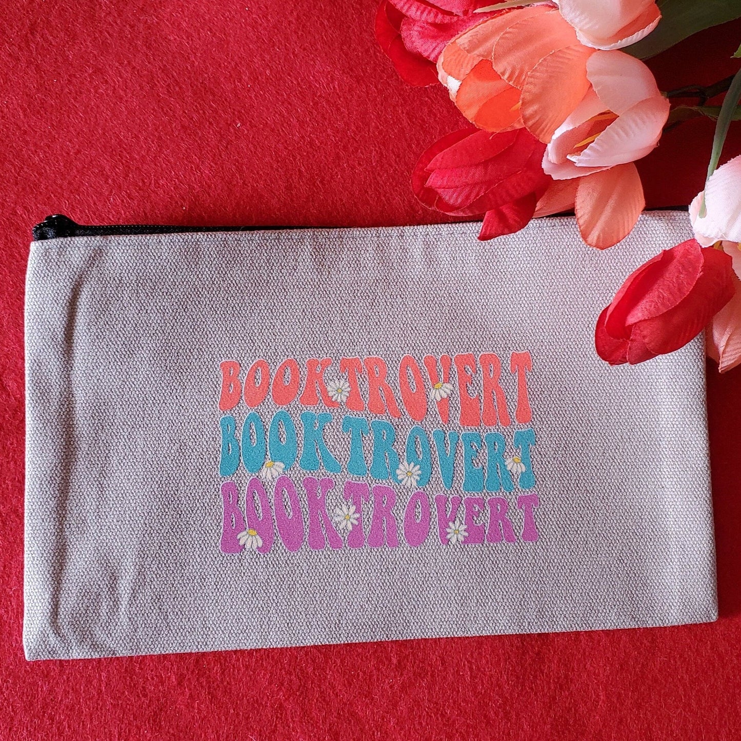 Retro Booktrovert Pencil Bag