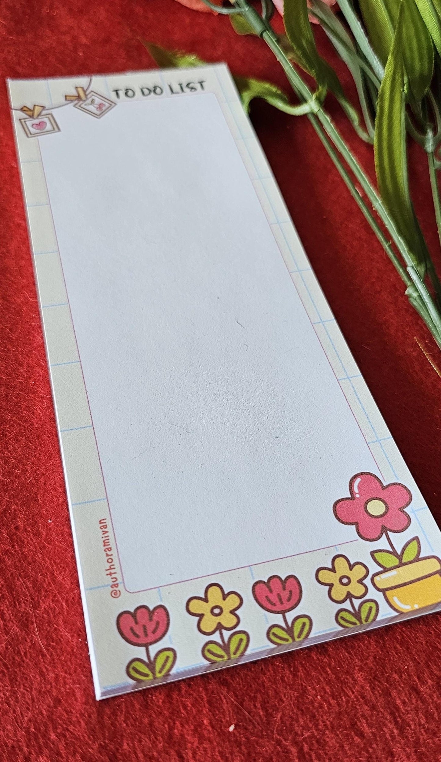 Cute Flowers Tear Away Notepad