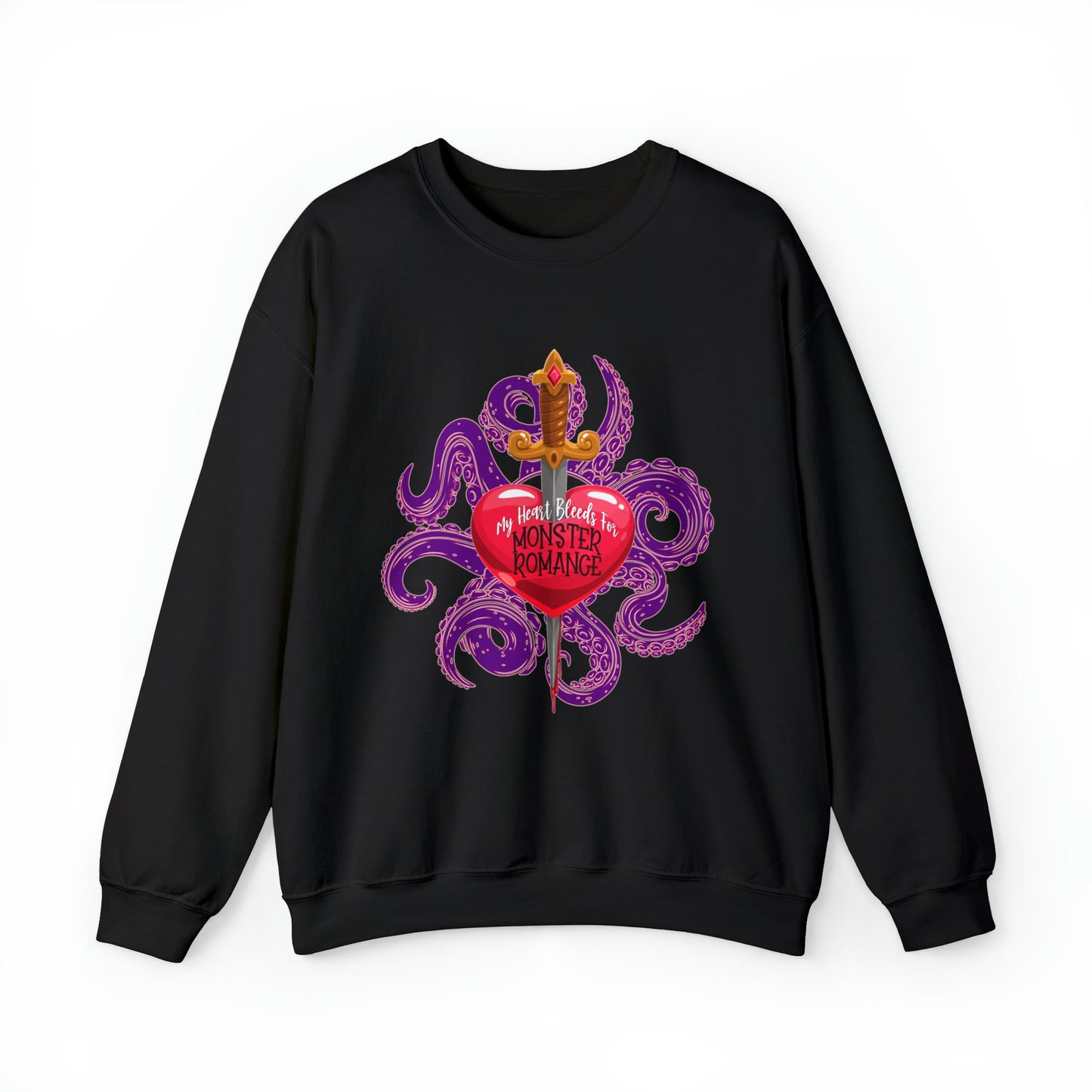 My Heart Bleeds For Monster Romance Sweatshirt, Romance Merch, Bookish Merch, Monster Romance Lover