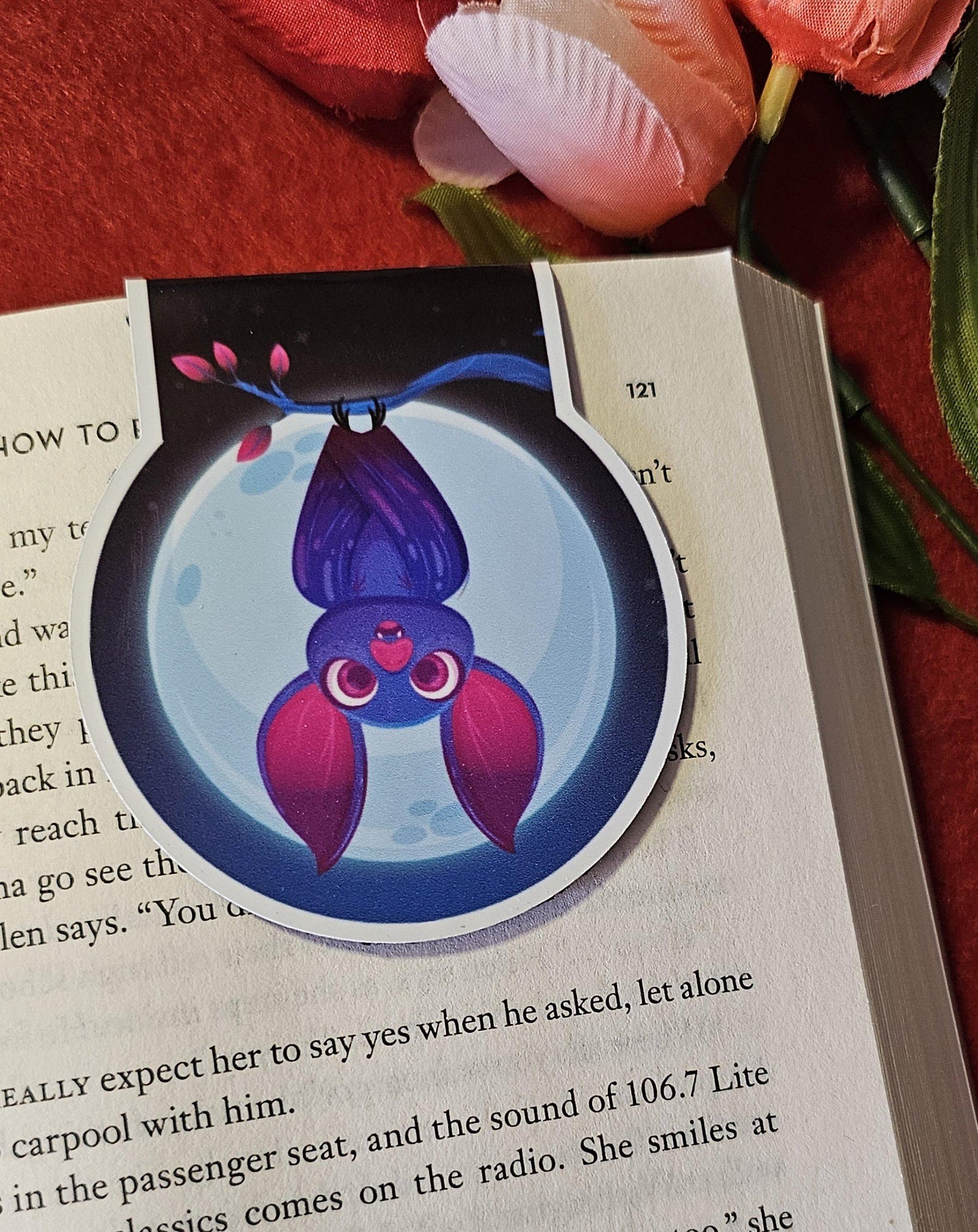 Batty Magnetic Bookmark