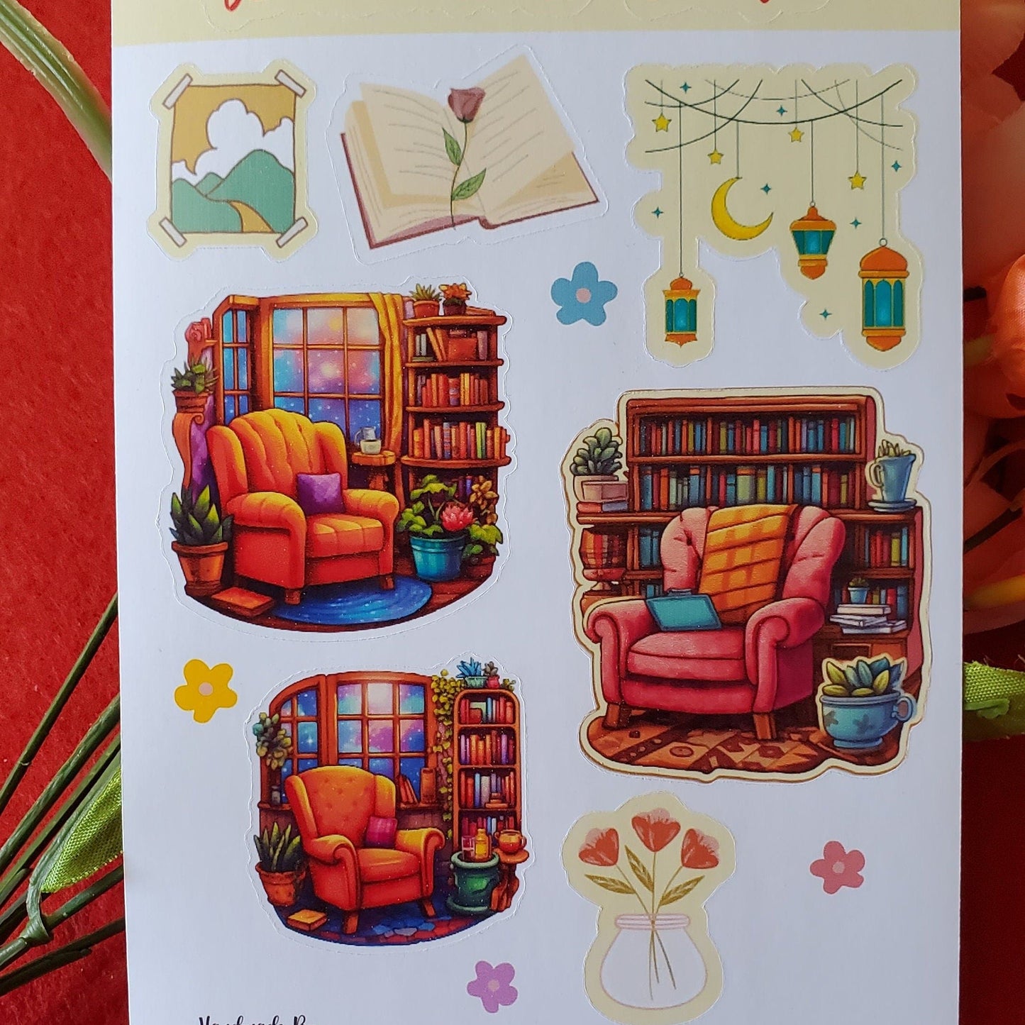 OOPSIES: Bookworm's Delight Sticker Sheet