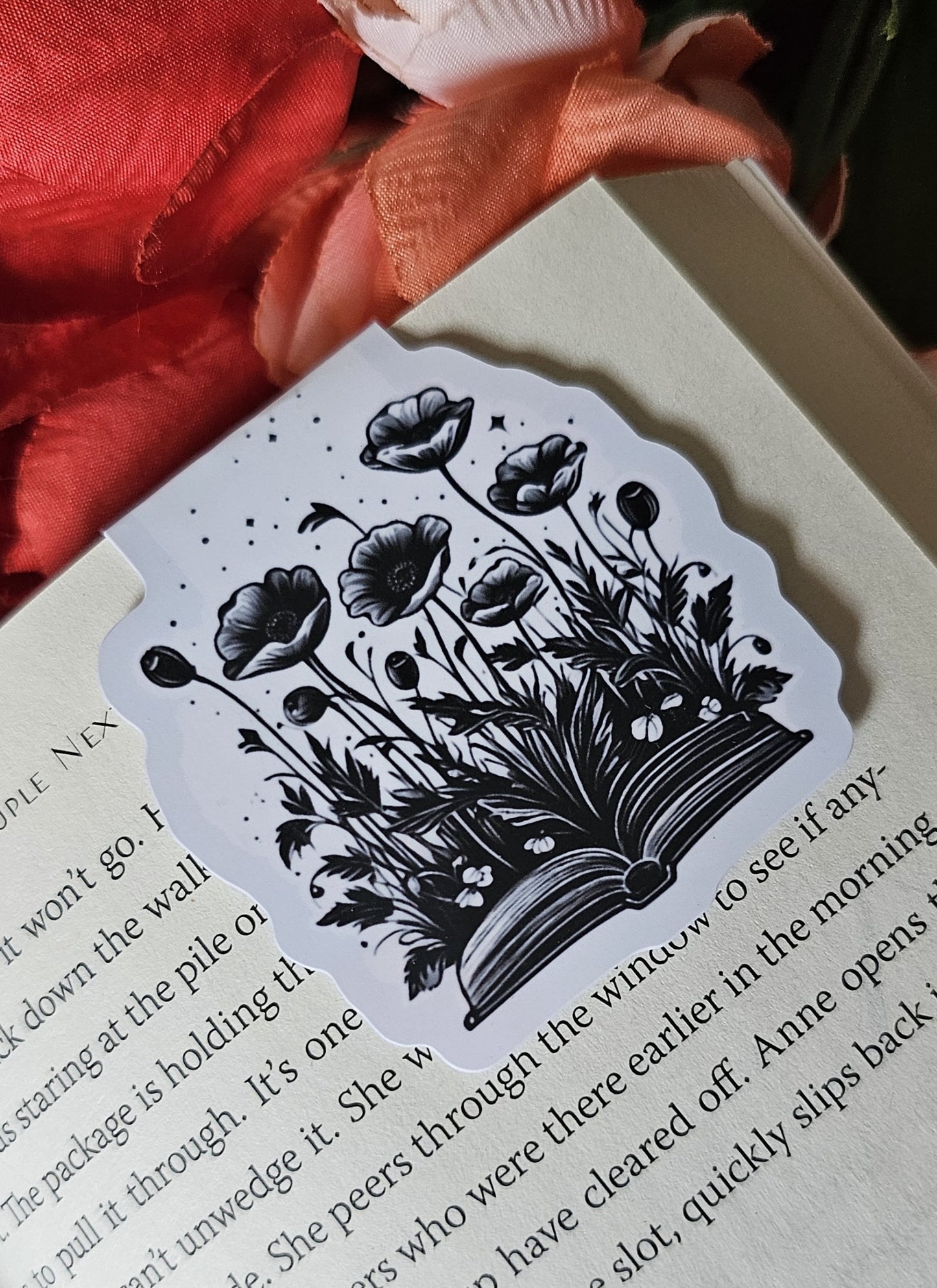 Wild Poppies Magnetic Bookmark