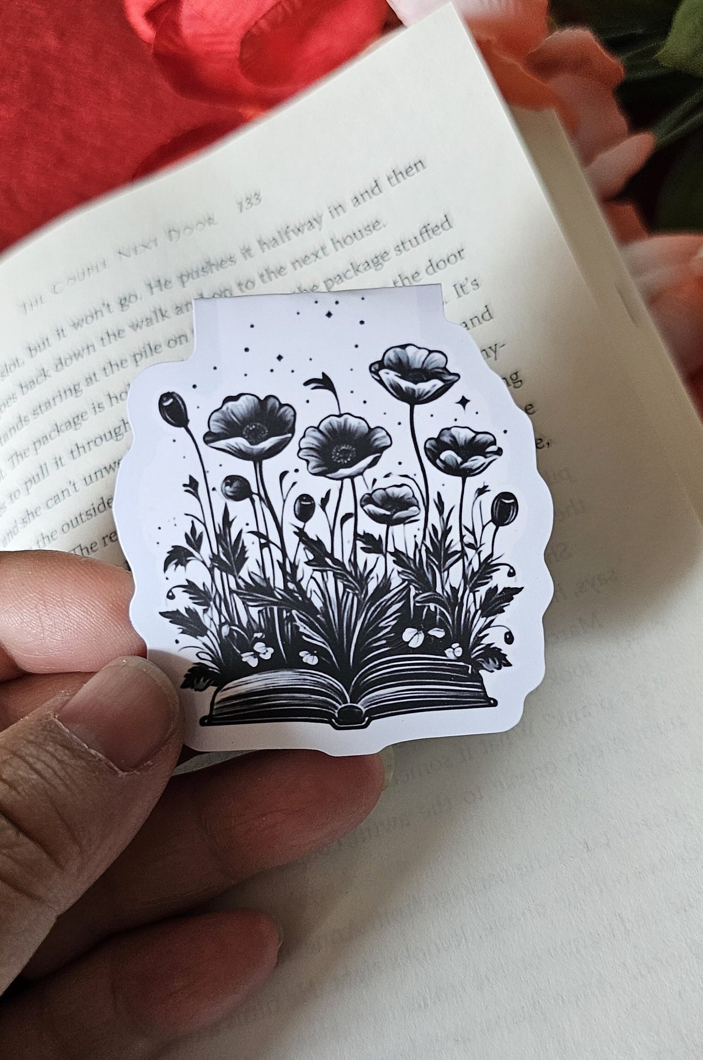 Wild Poppies Magnetic Bookmark