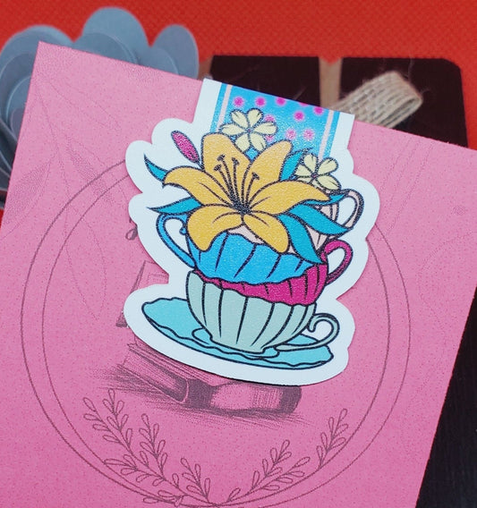 Lily Cup Magnetic Bookmark